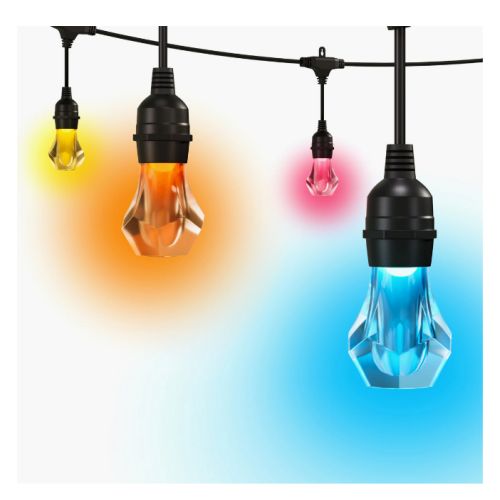 Nanoleaf Matter Smart Multicolour Outdoor String Lights Starter Kit, 15 Metre, 20 ARGB LEDs, 16+ Million Colours, Reacts to Sound & Music, IP65 Nanoleaf Matter Smart Multicolour Outdoor String Lights Starter Kit, 15 Metre, 20 ARGB LEDs, 16+ Million Colours, Reacts to Sound & Music, IP65